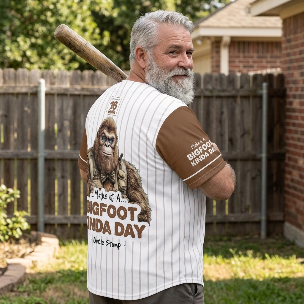 Bigfoot Baseball Jersey | Uncle Burl – Official Forest League