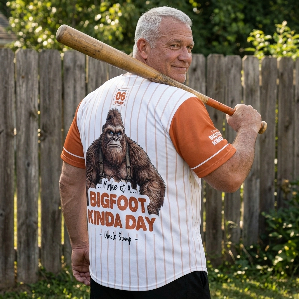 Bigfoot Baseball Jersey | Uncle Stump – Official Forest League
