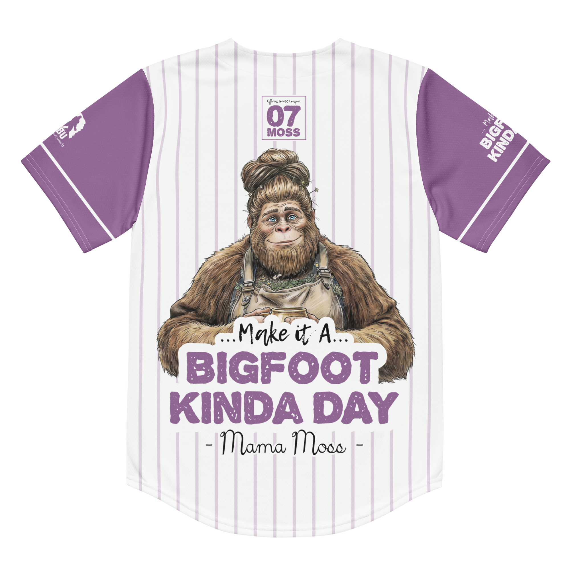 Official Forest League Jersey | #07 Moss | Make It a Bigfoot Kinda Day | Bigfoot Unleashed