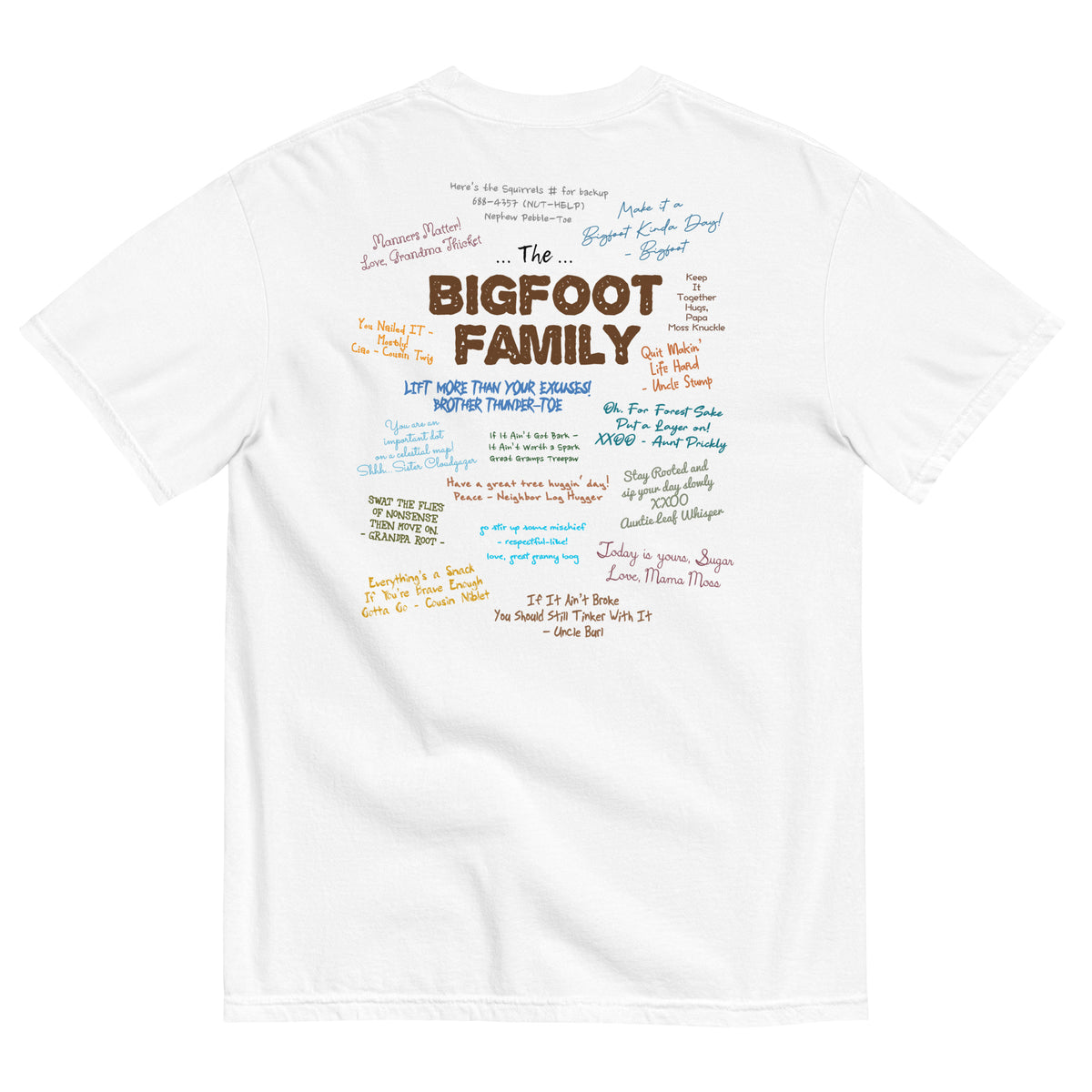 Bigfoot Shirt for Bigfoot Lovers | Family Autographed