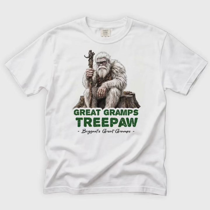 Bigfoot Shirt for Old Souls | Wisdom Don't Shout It Leans In