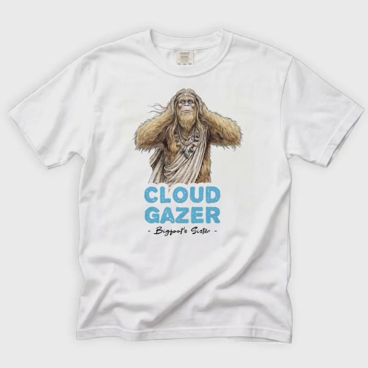 Bigfoot Shirt for Free Spirits | When the World Gets Loud Look Up