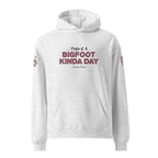 Front view of Official Forest League #03 Grandma Thicket white heather relaxed hoodie with character artwork and number details.