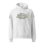 Front view of Official Forest League #04 Auntie Leaf Whisper white heather relaxed hoodie