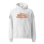 Front view of Official Forest League #06 Uncle Stump white heather relaxed hoodie