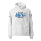 Front view of Official Forest League #08 Brother Thunder-Toe white heather relaxed hoodie