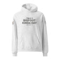 Front view of Official Forest League #13 Nephew Pebble-Toe white heather relaxed hoodie