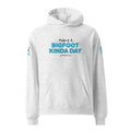 Front view of Official Forest League #01 Great Granny Bog white heather relaxed hoodie